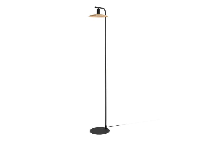 Golvlampa Eglo Mayazes Svart/Trä - Belysning - Lampor & belysning inomhus - Golvlampa