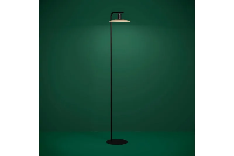 Golvlampa Eglo Mayazes Svart/Trä - Belysning - Lampor & belysning inomhus - Golvlampa