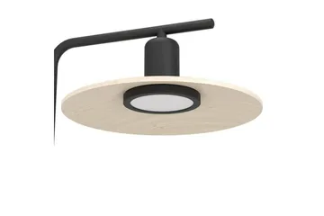 Golvlampa Eglo Mayazes Svart/Trä - Belysning - Lampor & belysning inomhus - Golvlampa