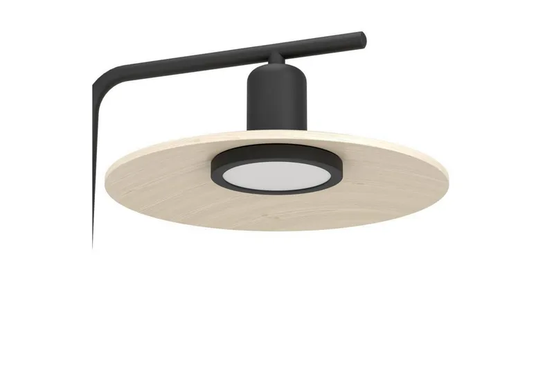 Golvlampa Eglo Mayazes Svart/Trä - Belysning - Lampor & belysning inomhus - Golvlampa