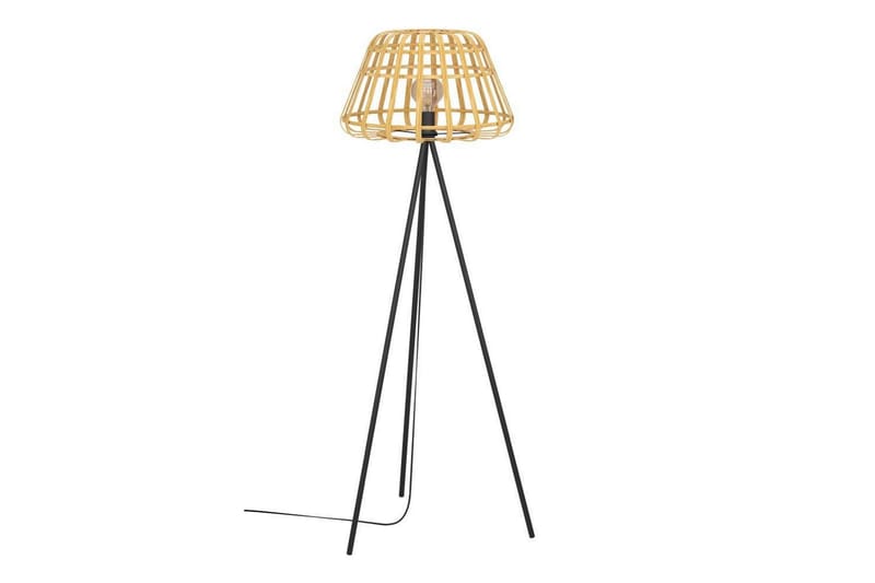 Golvlampa Eglo Montezuelo Trä - Belysning - Lampor & belysning inomhus - Golvlampa