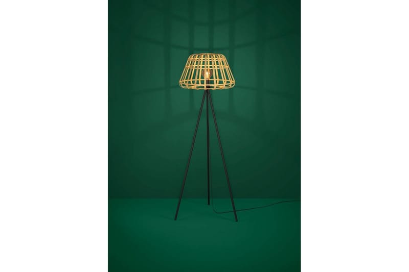 Golvlampa Eglo Montezuelo Trä - Belysning - Lampor & belysning inomhus - Golvlampa