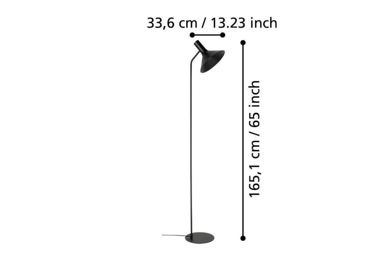 Golvlampa Eglo Morescana Svart - Belysning - Lampor & belysning inomhus - Golvlampa