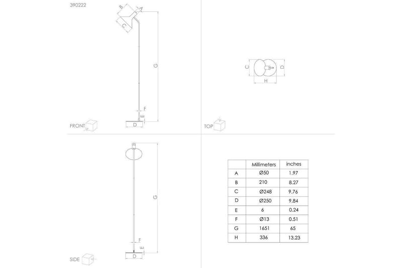 Golvlampa Eglo Morescana Svart - Belysning - Lampor & belysning inomhus - Golvlampa