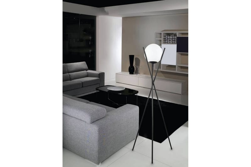 Golvlampa Eglo Salvezinas Svart/Opalvit - Belysning - Lampor & belysning inomhus - Golvlampa