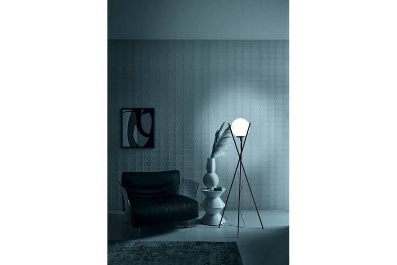 Golvlampa Eglo Salvezinas Svart/Opalvit - Belysning - Lampor & belysning inomhus - Golvlampa