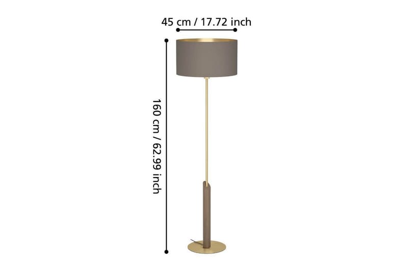Golvlampa Eglo Santandria Cappuccino - Belysning - Lampor & belysning inomhus - Golvlampa