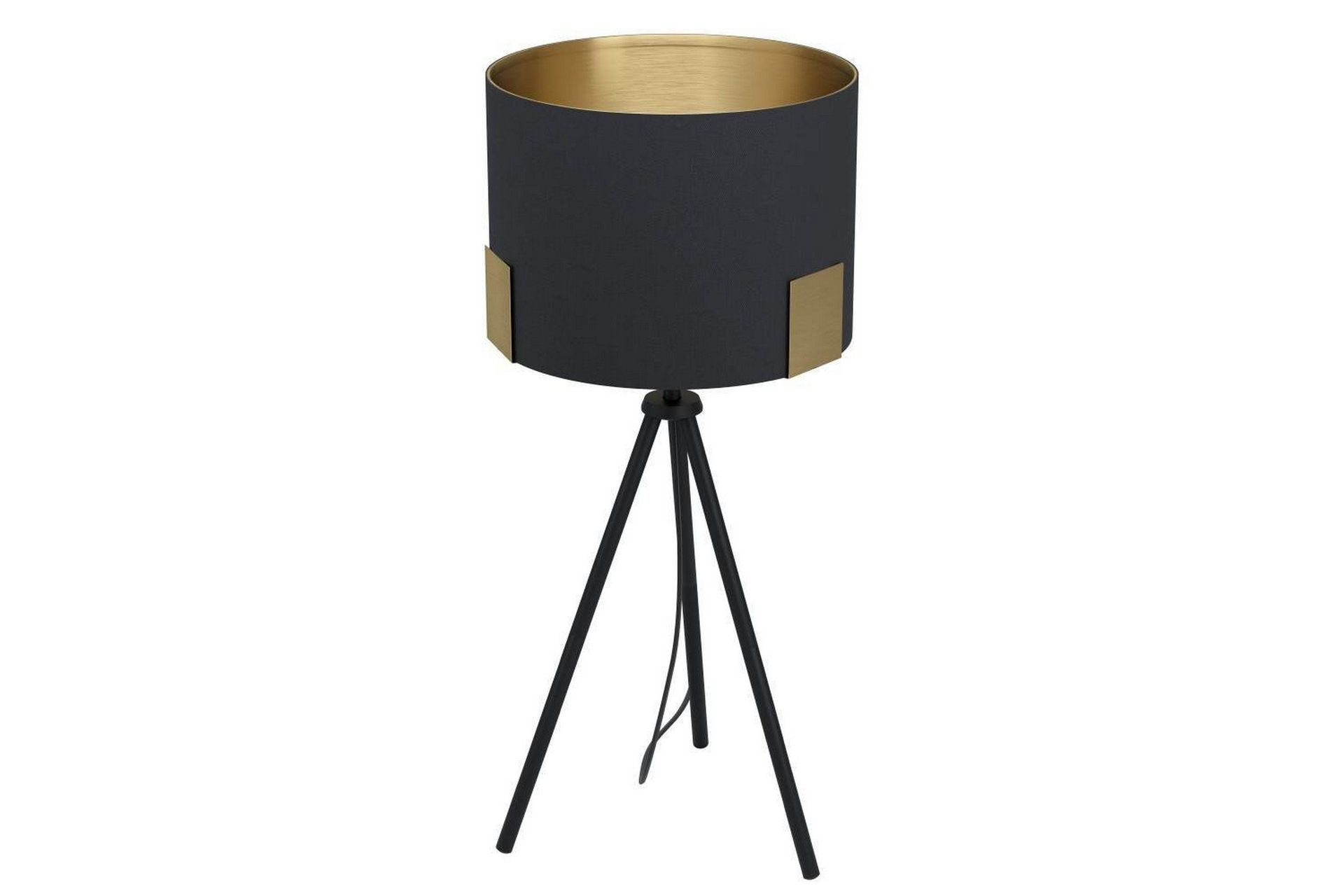 Golvlampa Eglo Tortola 1 Svart/Mässing -