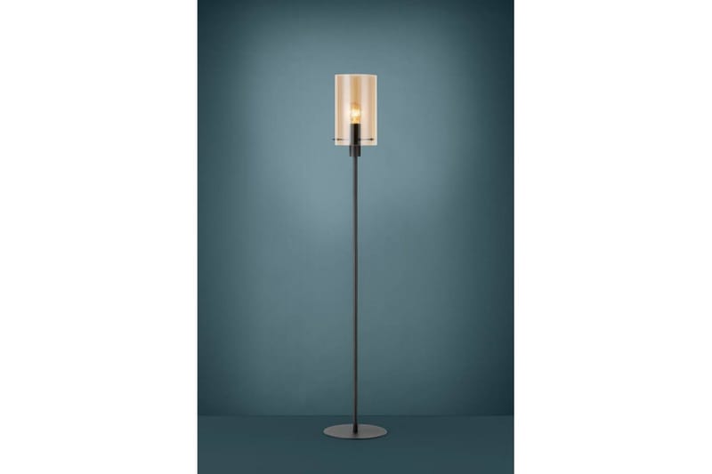 Golvlampa Eglo Polverara Svart/Amber - Belysning - Lampor & belysning inomhus - Golvlampa