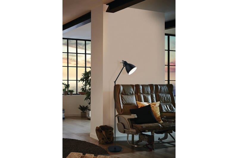 Golvlampa Eglo Priddy - Svart/Vit - Belysning - Lampor & belysning inomhus - Golvlampa