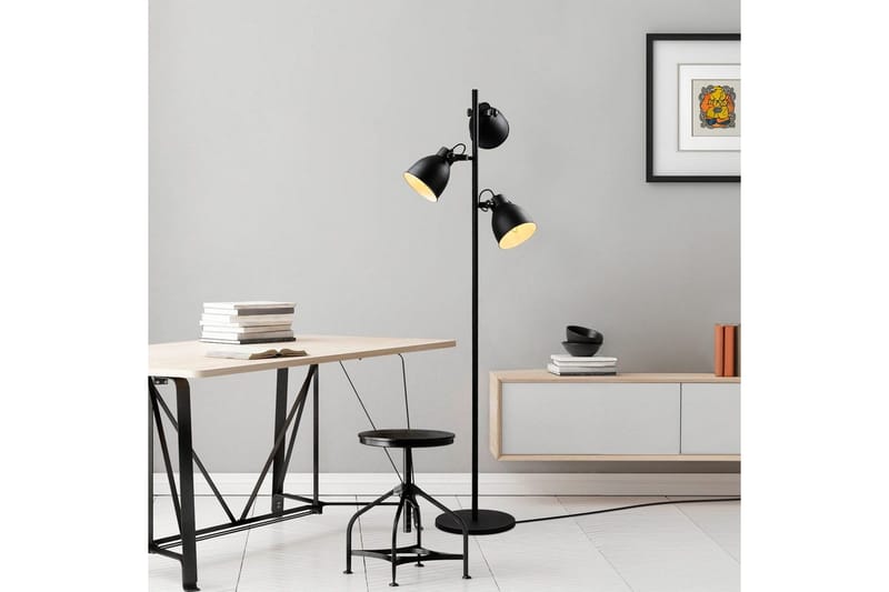 Golvlampa Elber Svart - Svart - Belysning - Lampor & belysning inomhus - Golvlampa