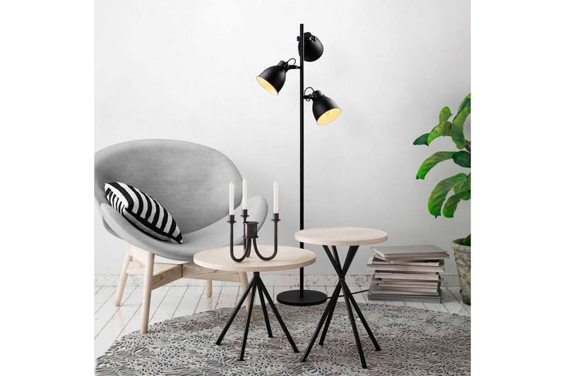 Golvlampa Elber Svart - Svart - Belysning - Lampor & belysning inomhus - Golvlampa
