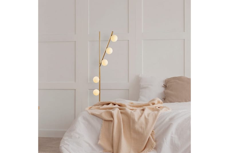 Golvlampa Elvon Rany - Guld - Belysning - Lampor & belysning inomhus - Golvlampa