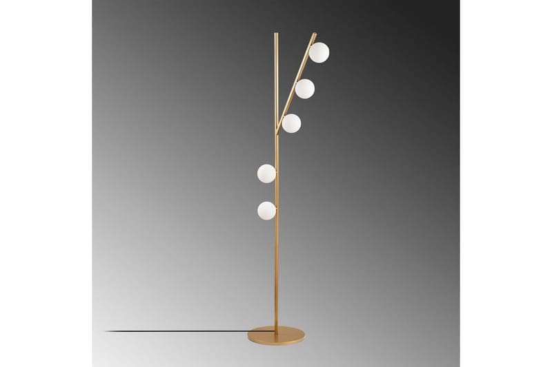 Golvlampa Elvon Rany - Guld - Belysning - Lampor & belysning inomhus - Golvlampa