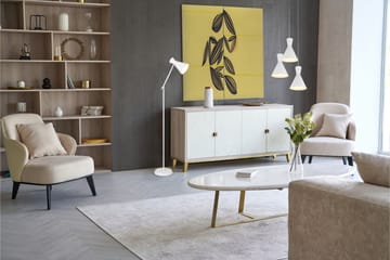 Enzo golvlampa E27 mattvit - Matt vit - Belysning - Lampor & belysning inomhus - Golvlampa