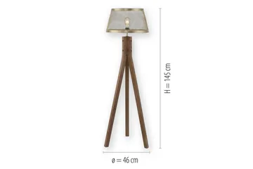 Golvlampa Frederik - 46x145x46 cm - Belysning - Lampor & belysning inomhus - Golvlampa