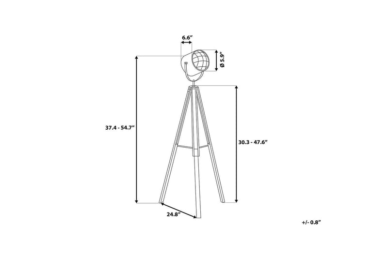 Golvlampa Alzette 143 cm - Vit - Golvlampa - Hall lampa