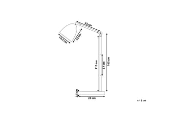 Golvlampa Chanza 165 cm - Vit - Belysning - Lampor & belysning inomhus - Golvlampa