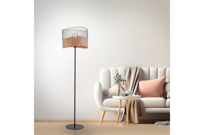 Golvlampa Corionto - Svart - Belysning - Lampor & belysning inomhus - Golvlampa
