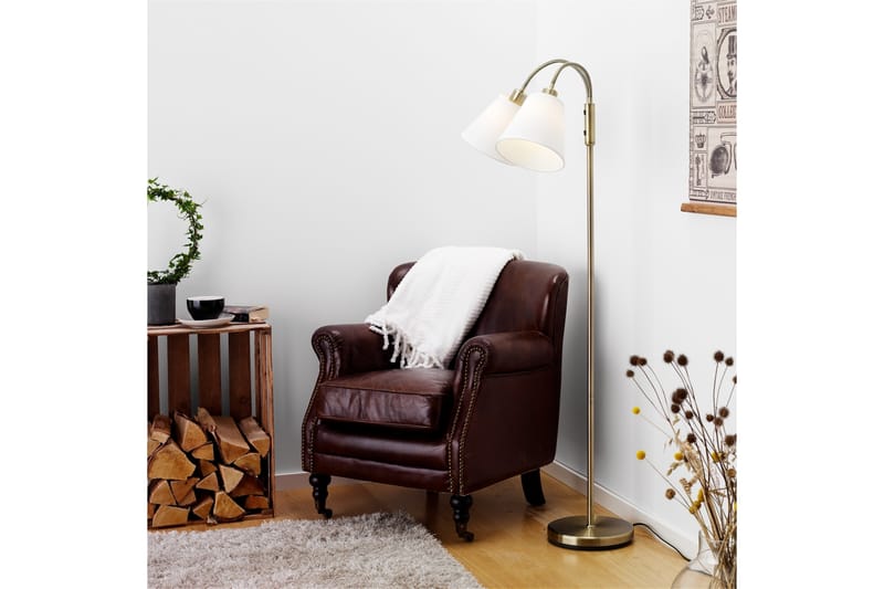 Golvlampa Cottex Duett - Cottex - Golvlampa - Hall lampa - Tvåarmad golvlampa