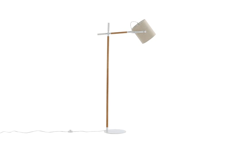 Golvlampa Dennisa Linne/Natur/Beige/Vit - Venture Home - Golvlampa - Hall lampa