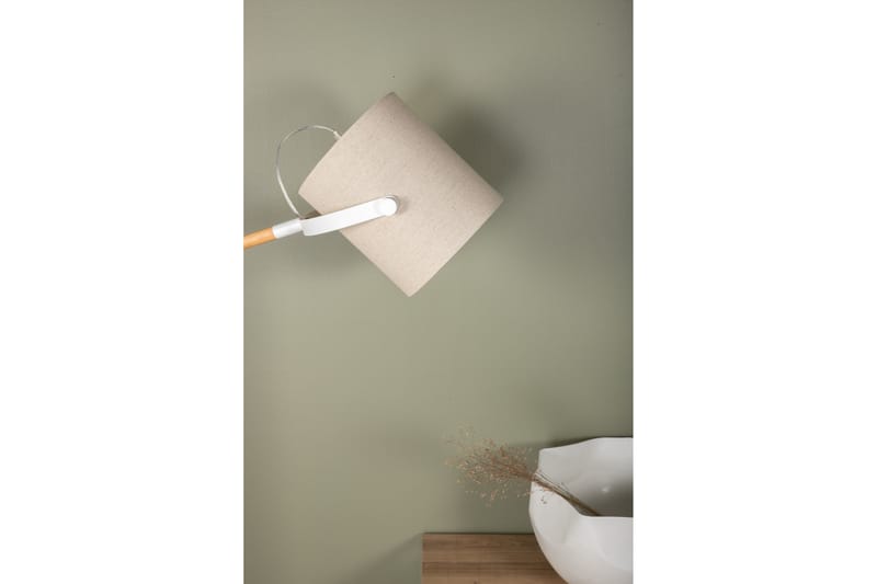 Golvlampa Dennisa Linne/Natur/Beige/Vit - Venture Home - Golvlampa - Hall lampa