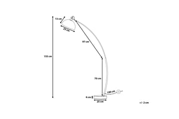 Golvlampa Dintel 155 cm - Rosa - Belysning - Lampor & belysning inomhus - Golvlampa