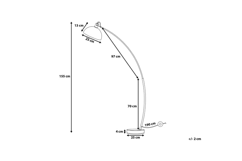 Golvlampa Dintel 155 cm - Rosa - Golvlampa - Hall lampa