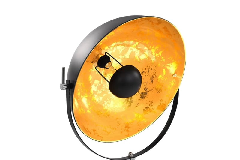 Golvlampa E27 svart och guld 51 cm - Svart - Golvlampa - Hall lampa