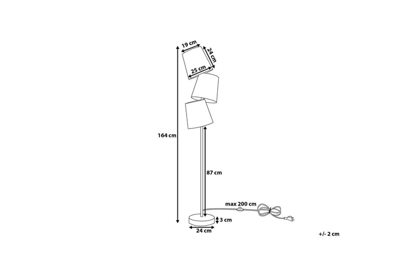 Golvlampa Grande 164 cm - Vit - Belysning - Lampor & belysning inomhus - Golvlampa