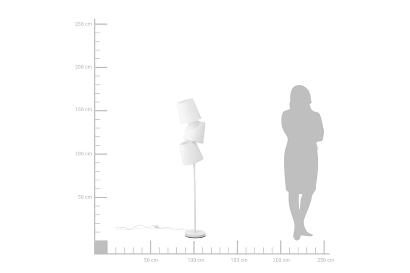 Golvlampa Grande 164 cm - Vit - Belysning - Lampor & belysning inomhus - Golvlampa