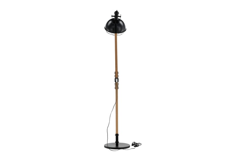 Golvlampa Kickia - Svart/Brun - Golvlampa - Hall lampa