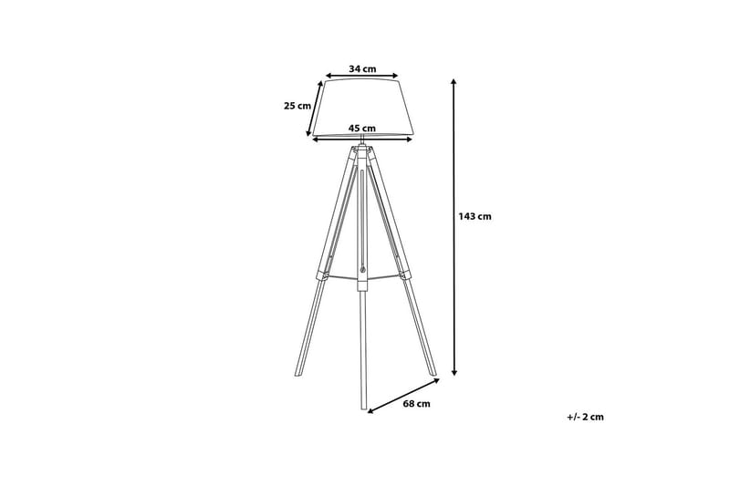 Golvlampa Madeira 143 cm - Svart - Belysning - Lampor & belysning inomhus - Golvlampa