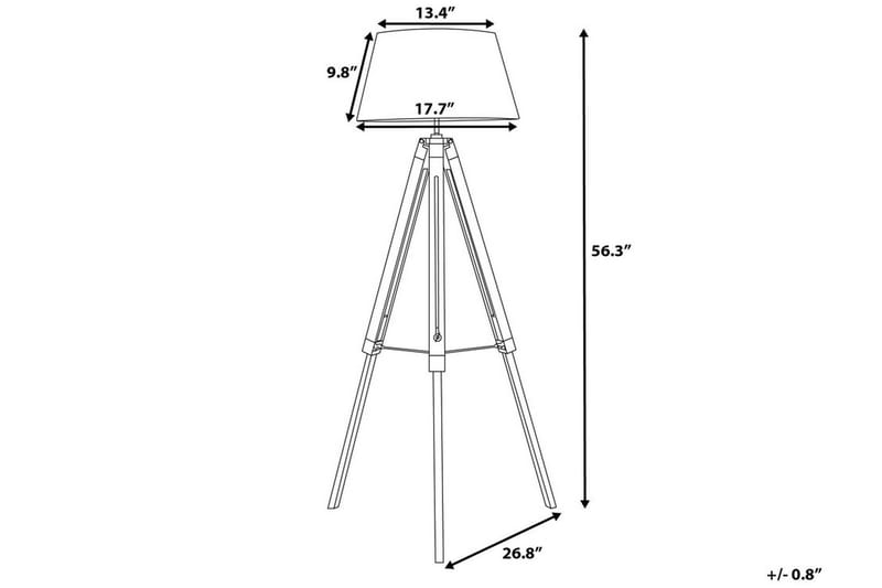 Golvlampa Madeira 143 cm - Svart - Belysning - Lampor & belysning inomhus - Golvlampa