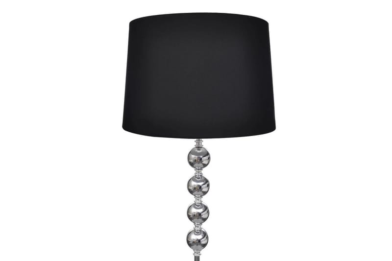 Golvlampa med högt stativ och lampskärm svart - Svart - Golvlampa - Hall lampa