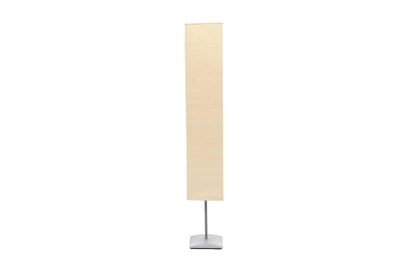 Golvlampa med skärm av rispapper och aluminiumfot 130 cm - Vit - Golvlampa - Hall lampa