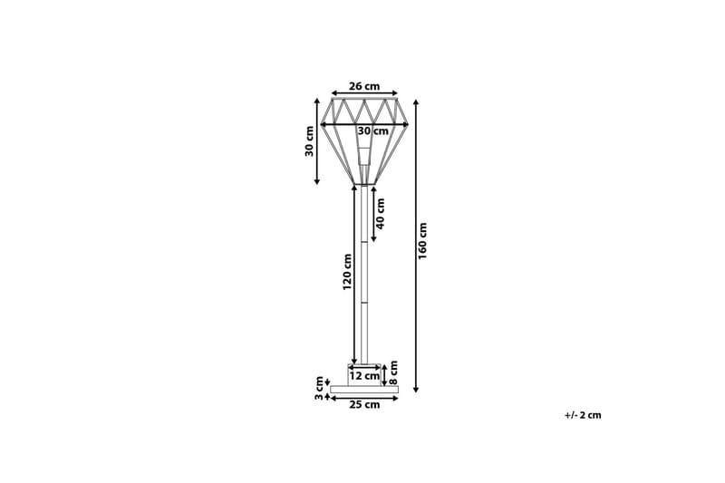 Golvlampa Mooni 160 cm - Mässing - Golvlampa - Hall lampa