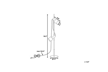 Golvlampa Owens 130 cm - Svart - Belysning - Lampor & belysning inomhus - Golvlampa