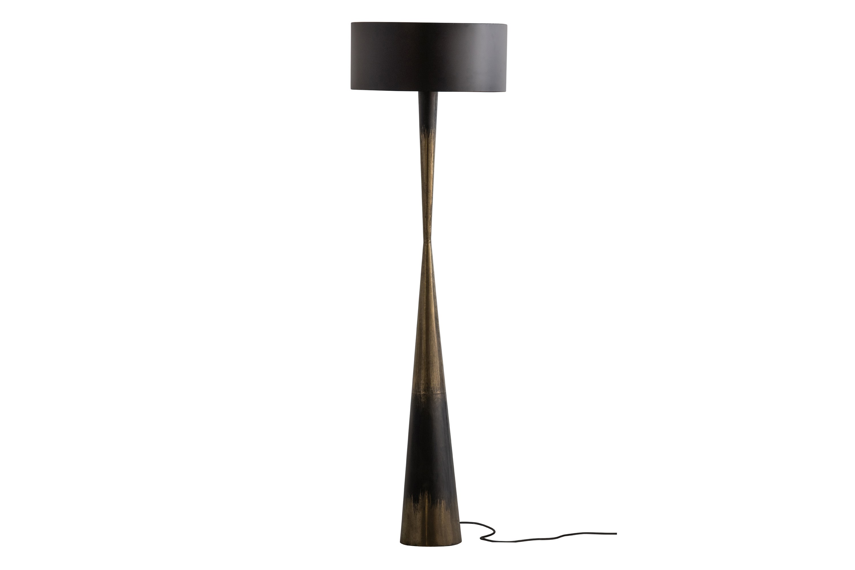 Golvlampa Rosenau Svart/Mässing