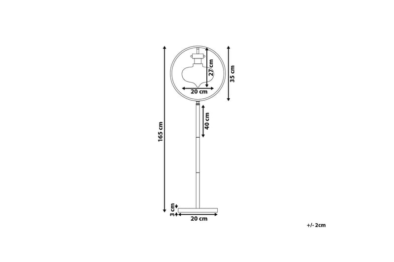 Golvlampa Severn 165 cm - Guld - Golvlampa - Hall lampa