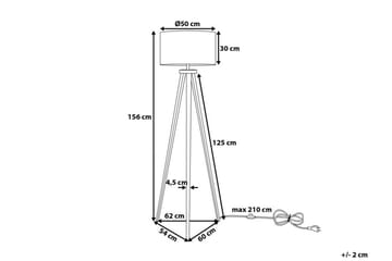 Golvlampa Stiletto 156 cm - Svart - Belysning - Lampor & belysning inomhus - Golvlampa