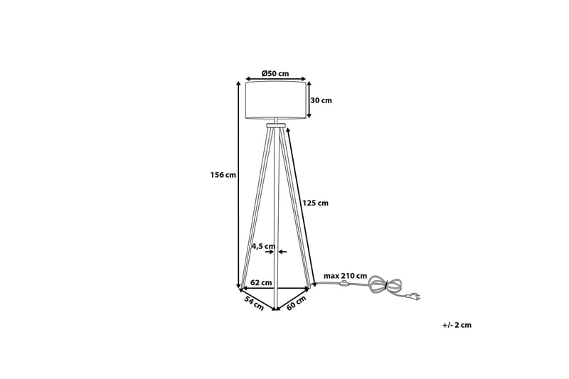 Golvlampa Stiletto 156 cm - Vit - Golvlampa - Hall lampa