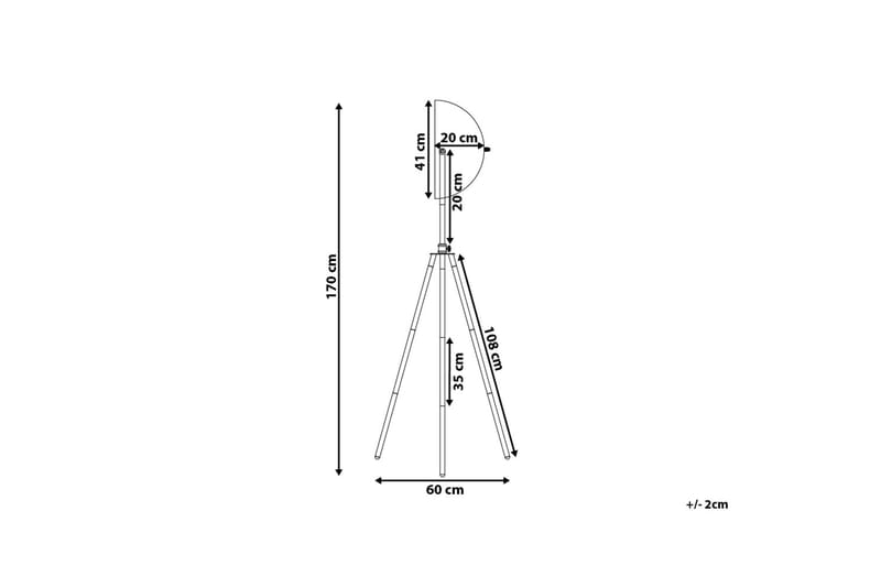 Golvlampa Thames 170 cm - Svart - Golvlampa - Hall lampa