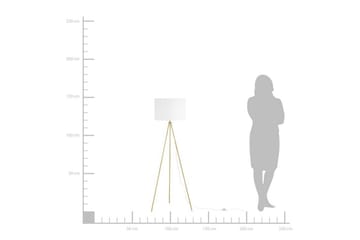 Golvlampa Vistula 148 cm - Vit - Belysning - Lampor & belysning inomhus - Golvlampa