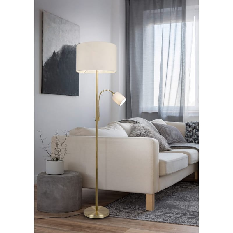 Golvlampa Hotel - Mattmässing - Belysning - Lampor & belysning inomhus - Golvlampa