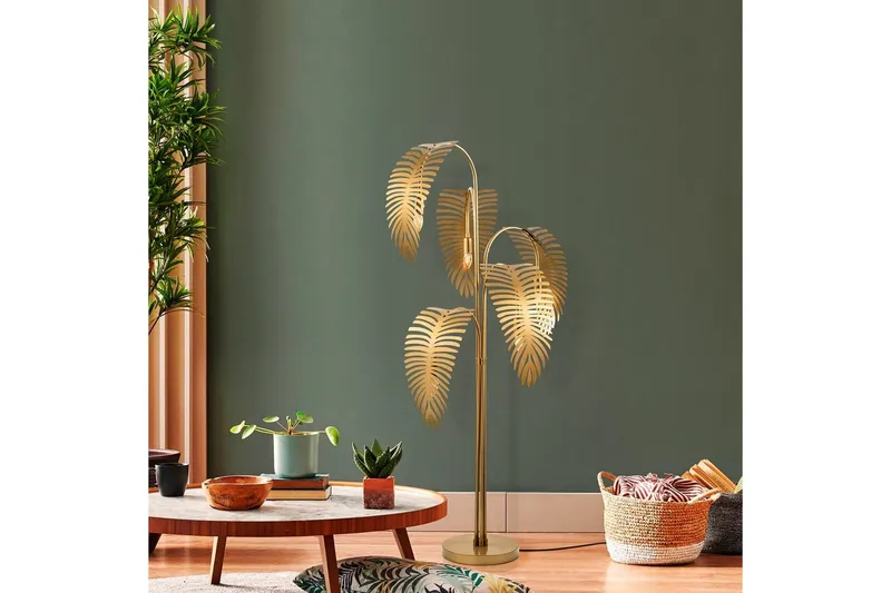 Golvlampa Kavilashm Rany - Guld - Belysning - Lampor & belysning inomhus - Golvlampa