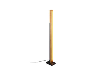 Kerala LED golvlampa mattsvart/ trä - Matt Svart/Trä - Belysning - Lampor & belysning inomhus - Golvlampa