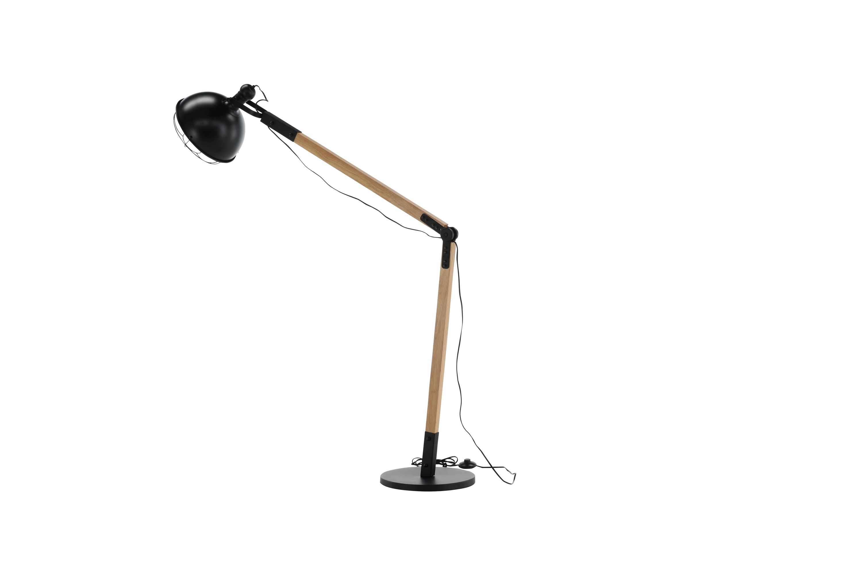 Kick Golvlampa Svart/Brun