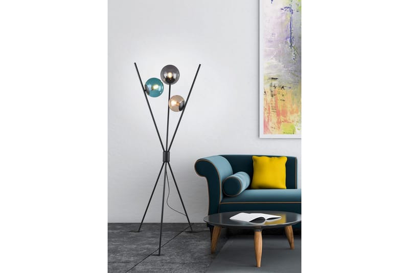 Golvlampa Lance - Mattsvart - Belysning - Lampor & belysning inomhus - Golvlampa