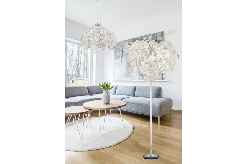Leavy Golvlampa 3L E14 vit - Vit - Belysning - Lampor & belysning inomhus - Golvlampa